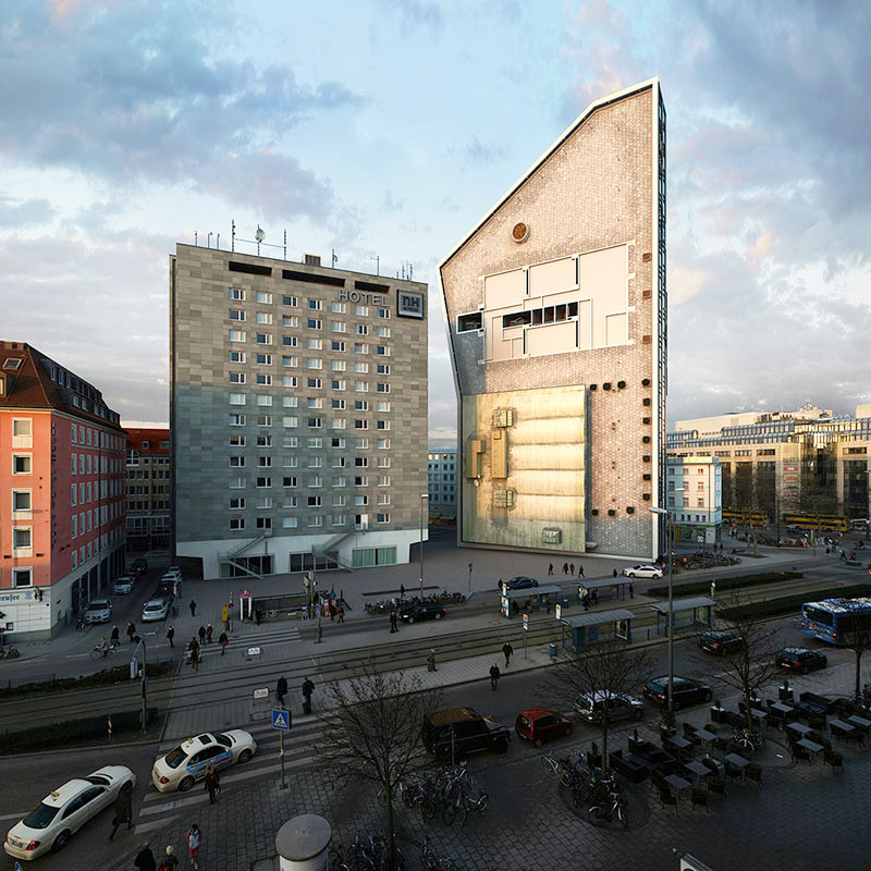 Illustration for article titled Whoa, Watch This Hotel in Munich Get Transformed in 88 Different Ways